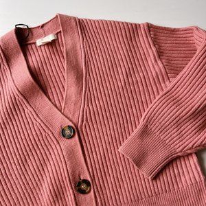 Pink Ribbed Cardigan | H&M
